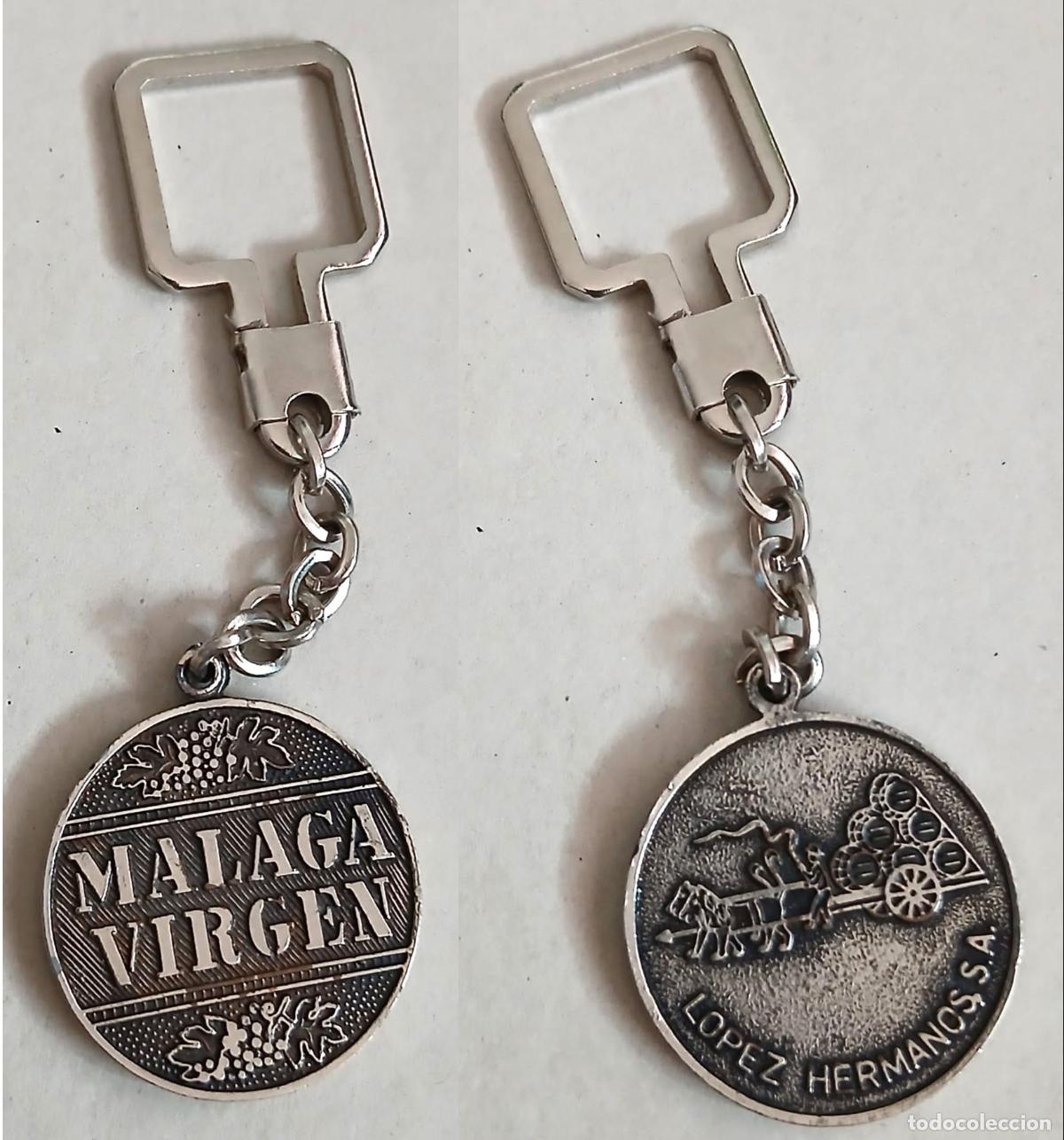 Coleccionismo de llaveros: Antiguo llavero M&Aacute;LAGA VIRGEN - L&Oacute;PEZ HERMANOS