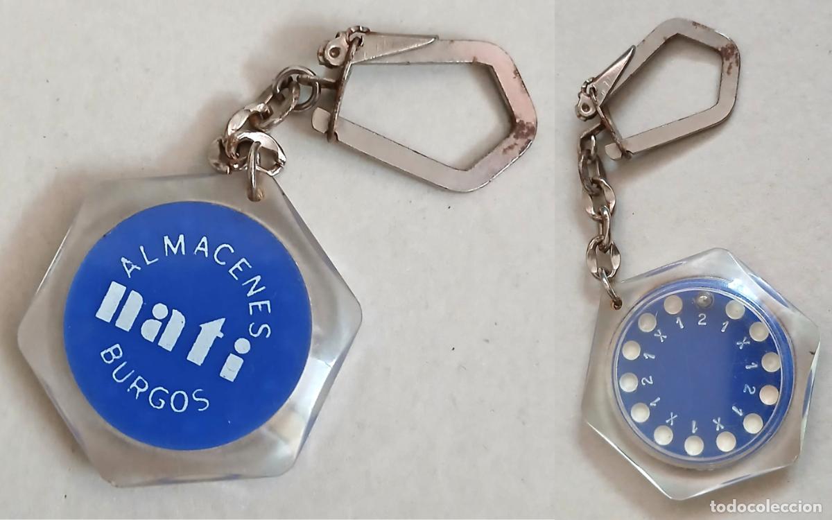 Coleccionismo de llaveros: Antiguo llavero ALMACENES NATI - BURGOS - 1X2