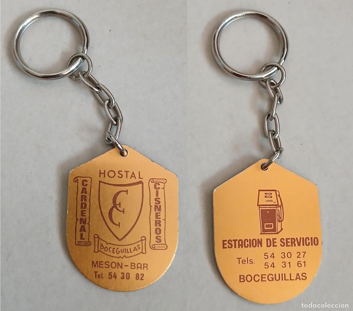 Coleccionismo de llaveros: Antiguo llavero HOSTAL CARDENAL CISNEROS - BOCEGUILLAS