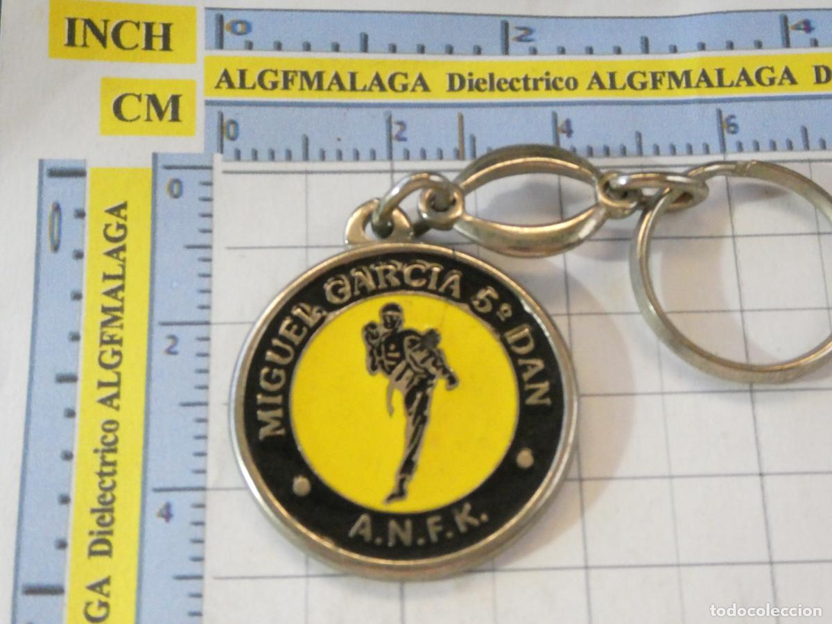Coleccionismo de llaveros: ANTIGUO LLAVERO DE DEPORTES. ARTES MARCIALES FULL CONTACT KARATE TAEKWONDO MIGUEL GARCIA 5&ordm; DAN ANFK