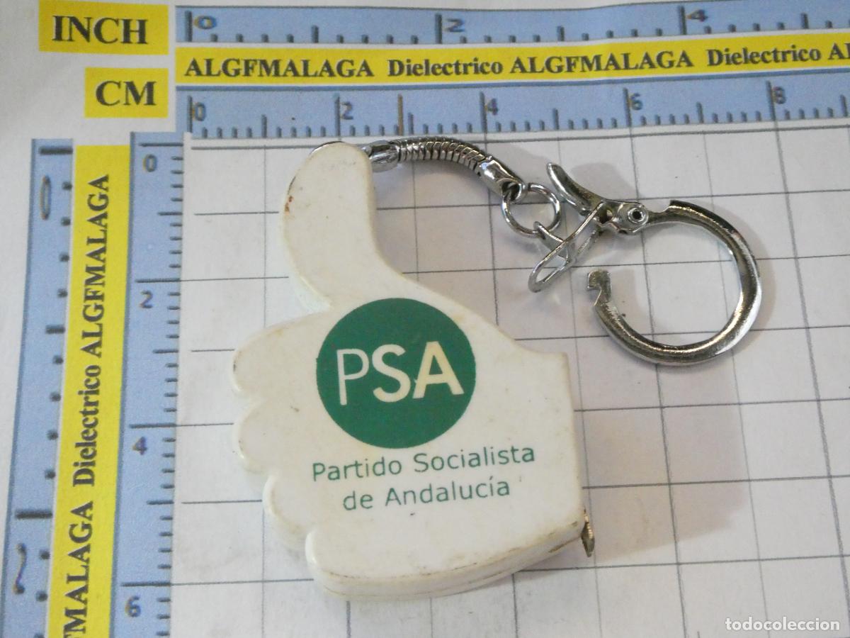 Coleccionismo de llaveros: LLAVERO POL&Iacute;TICO SINDICAL. PSA PARTIDO SOCIALISTA ANDALUCIA ECHALE METROS DE CORAJE