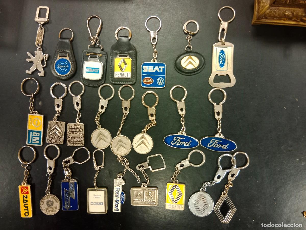 Collectionnisme de portes-cl&eacute;s: 24 LLAVEROS DE CONCESIONARIOS Y TALLERES SEAT RENAULT FORD PEUGEOT CITROEN OPEL CHRYSLER VOLVO