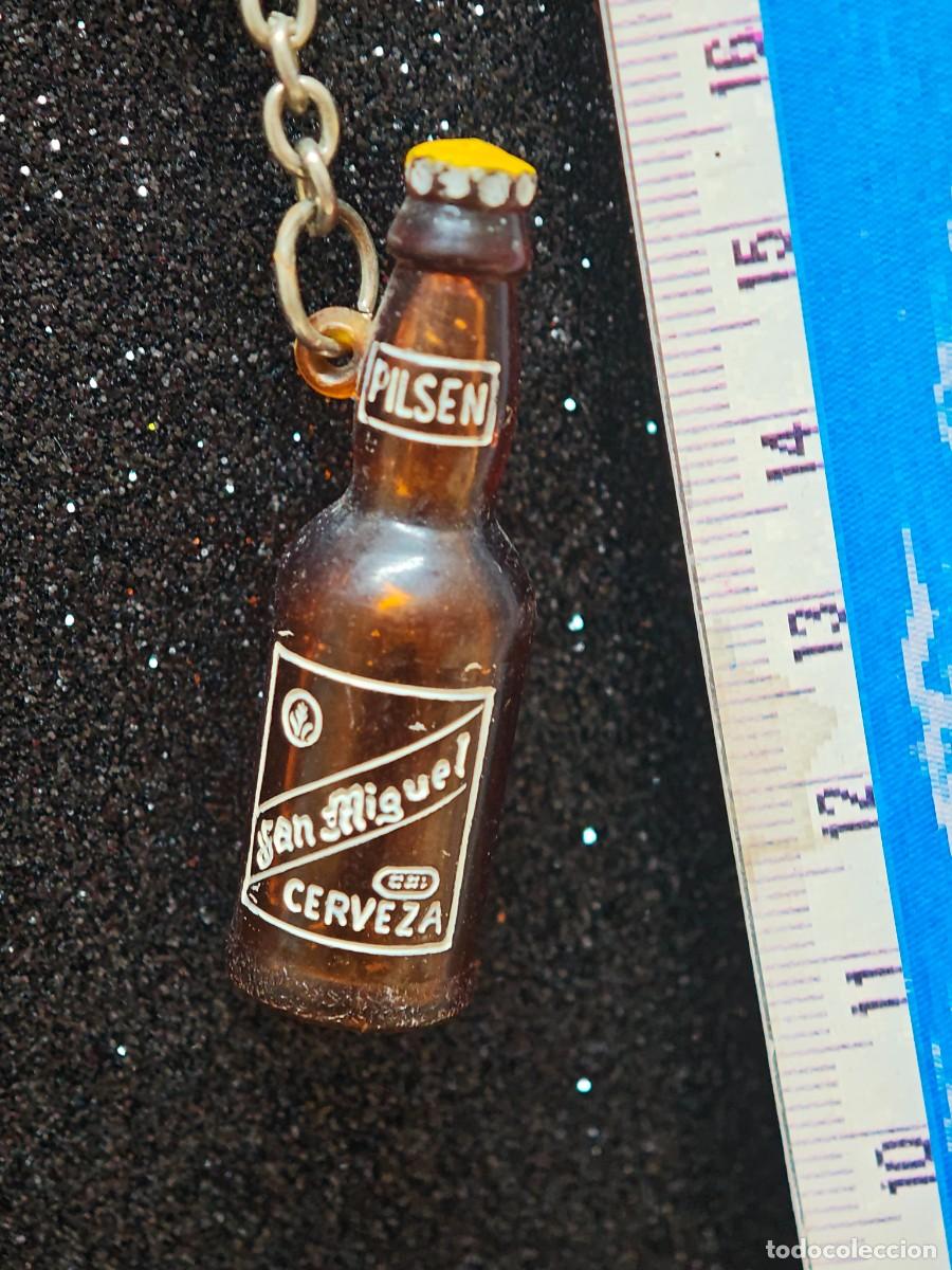 Coleccionismo de llaveros: LLAVERO ANTIGUO BOTELLA CERVEZA SAN MIGUEL