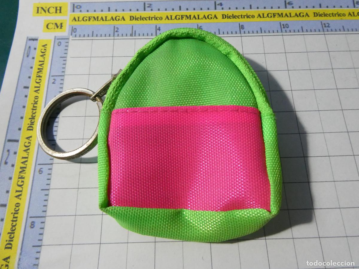 Coleccionismo de llaveros: LLAVERO MINIATURAS. MOCHILA TELA CON CREMALLERA. MONEDERO