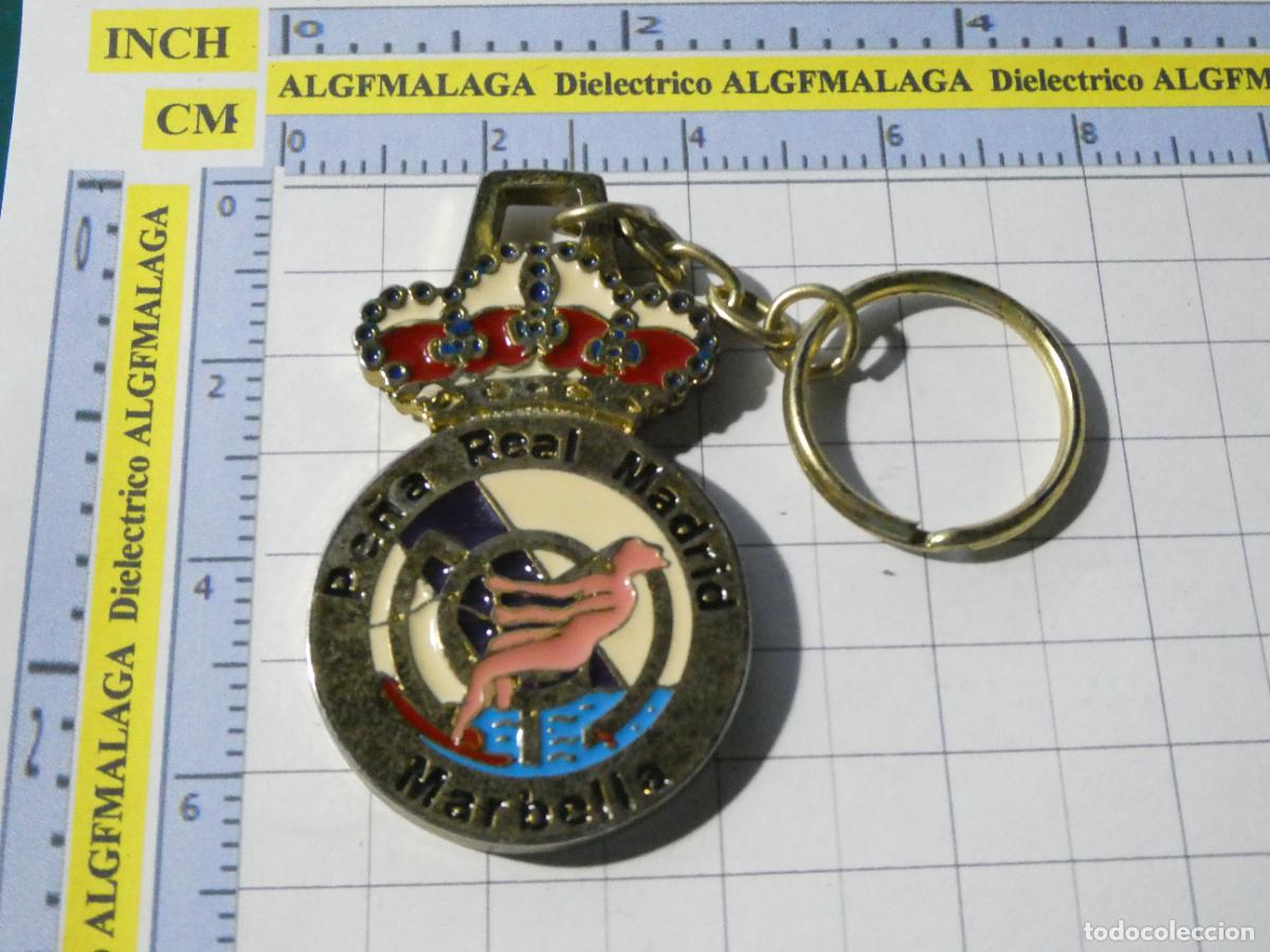Coleccionismo de llaveros: LLAVERO DE DEPORTES. F&Uacute;TBOL. PE&Ntilde;A MADRIDISTA REAL MADRID CF DE MARBELLA M&Aacute;LAGA