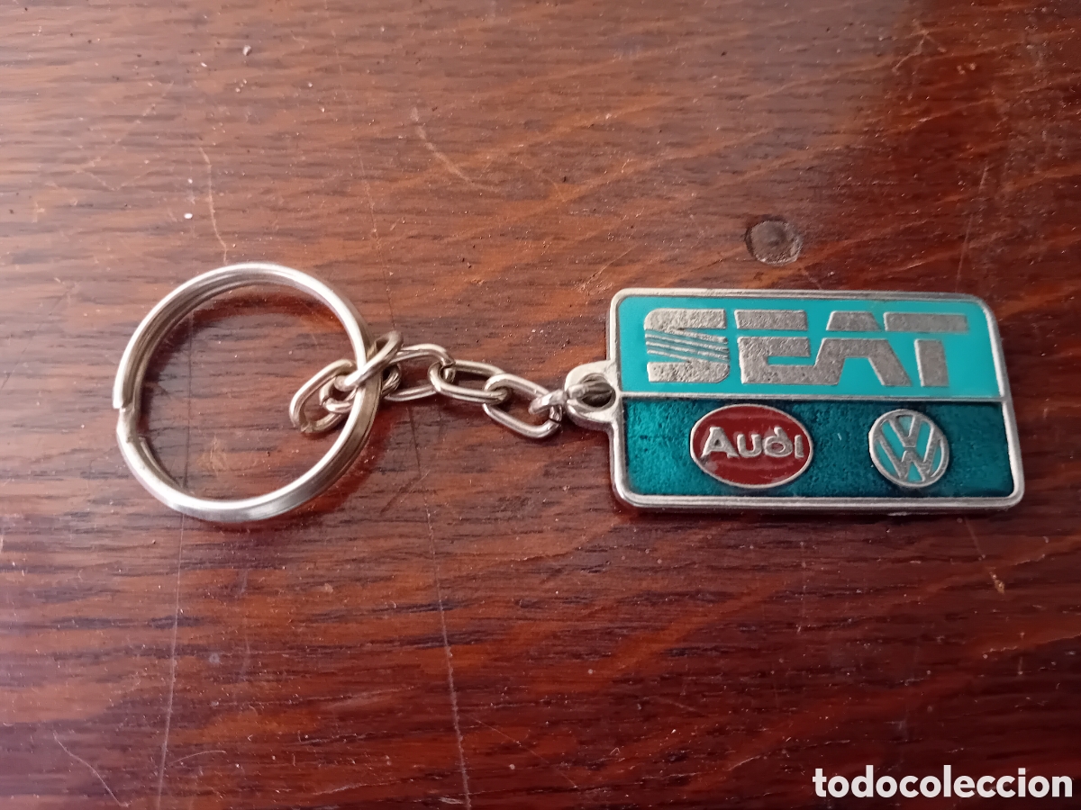 Coleccionismo de llaveros: Antiguo llavero de publicidad del grupo SEAT Audi Volkswagen.