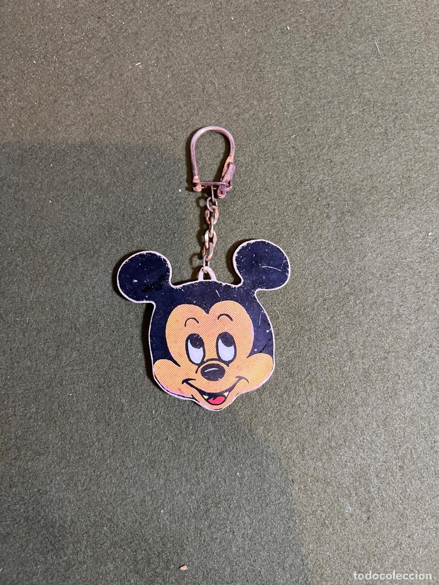 Collectionnisme de portes-cl&eacute;s: Llavero vintage Mickey Mouse de madera a&ntilde;os 70-80 Disney retro coleccionismo