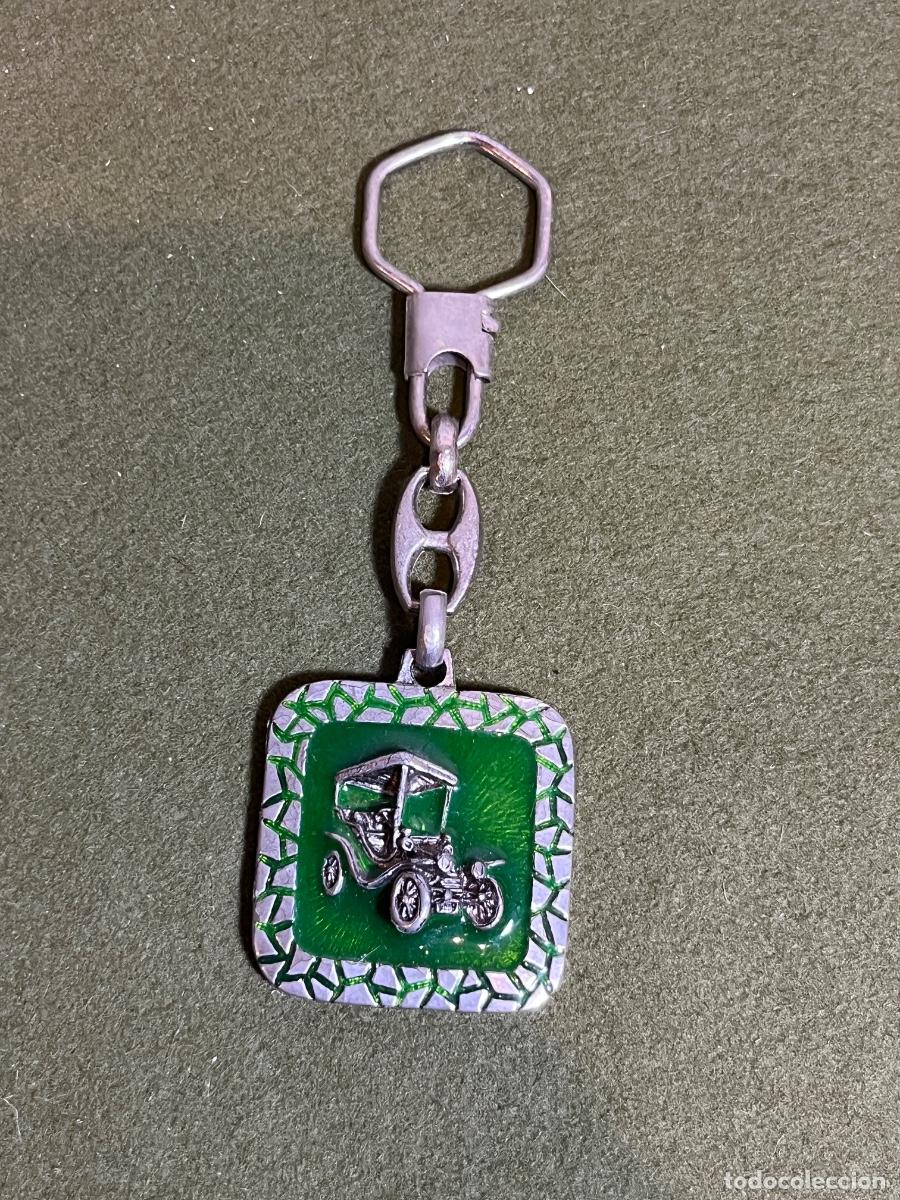 Sammlung von Schl&uuml;sselanh&auml;ngern: Llavero publicitario Rectificadora Mart&iacute;nez Barcelona Matar&oacute; coche antiguo met&aacute;lico esmaltado vintag