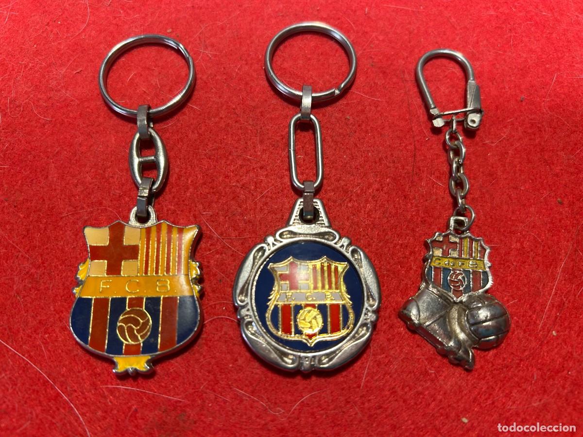 Coleccionismo de llaveros: LLavero FC. Barcelona escudos y camp nou lote 3
