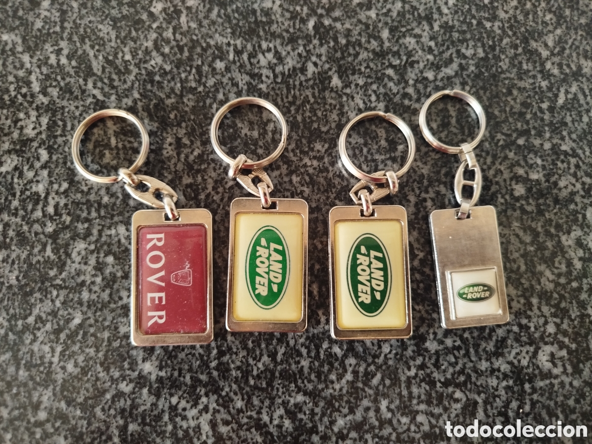 Coleccionismo de llaveros: Lote 4 Llaveros Vintage Rover / Land Rover - Concesionario Sport-Auto Lugo