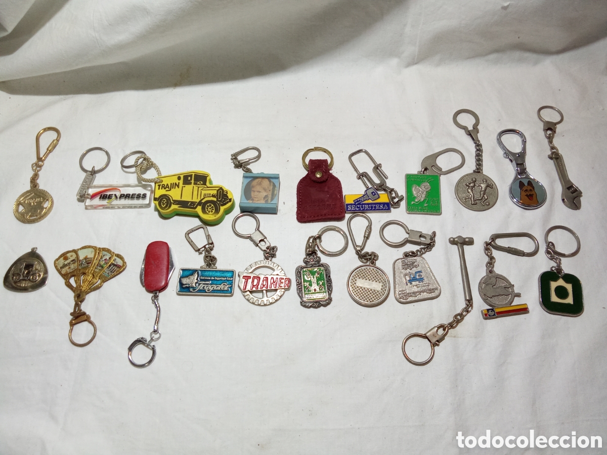 Collectionnisme de portes-cl&eacute;s: LOTE 2 CON 20 LLAVEROS VARIADOS