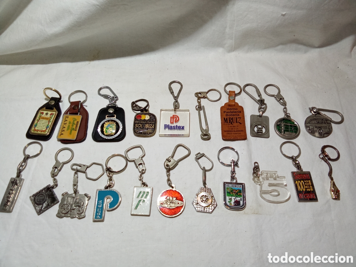 Collectionnisme de portes-cl&eacute;s: LOTE 8 CON LLAVEROS VARIOS