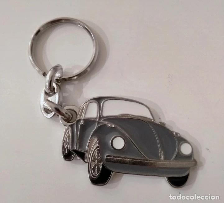 Coleccionismo de llaveros: llavero volkswagen beatle gris