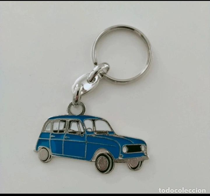 Coleccionismo de llaveros: llavero renault 4 azul oscuro