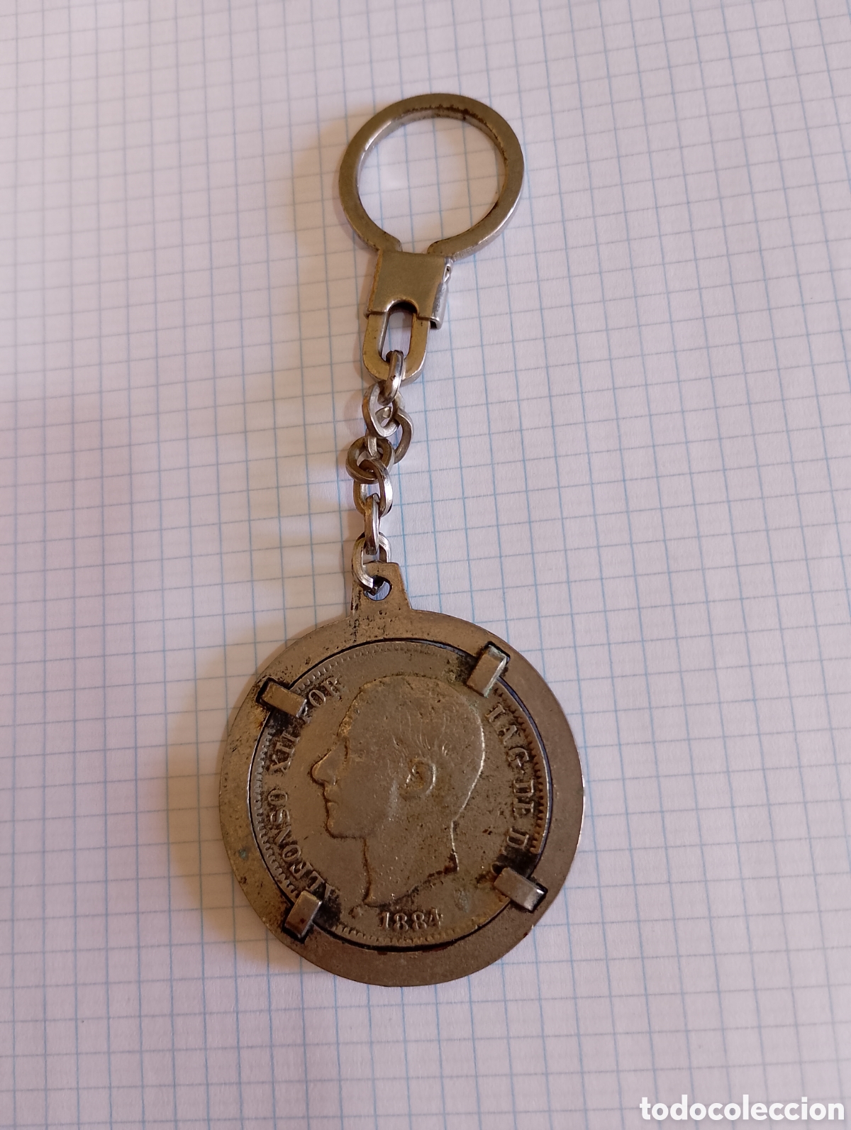 Coleccionismo de llaveros: Llavero replica moneda