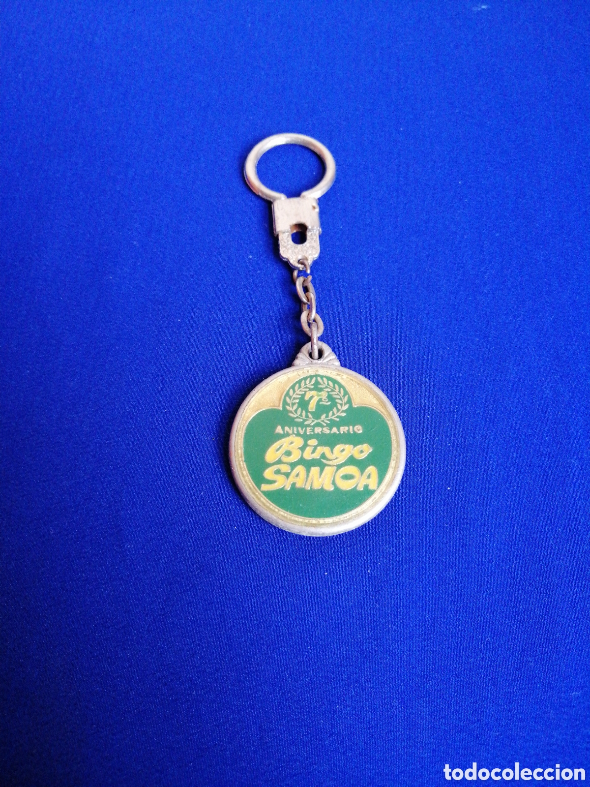 Coleccionismo de llaveros: BINGO SAMOA 7 ANIVERSARIO - AVENIDA CAMPANAR 8 Y 20 (VALENCIA) LLAVERO ANTIGUO PUBLICIDAD