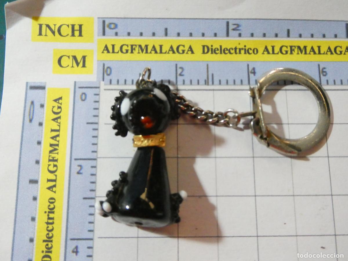 Coleccionismo de llaveros: LLAVERO DE FIGURITAS MINIATURAS. ANIMALES PERRO PERRITO NEGRO