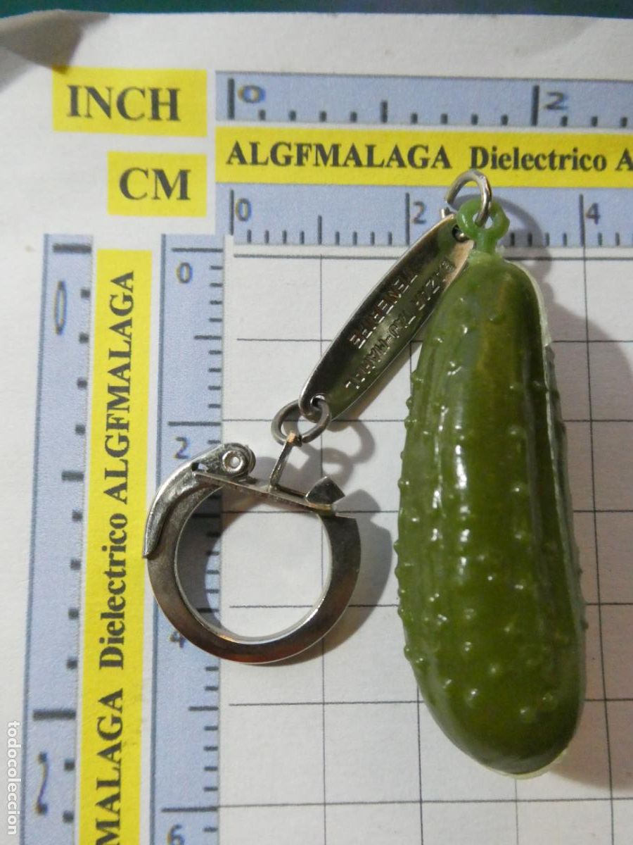 Coleccionismo de llaveros: LLAVERO DE FIGURITAS MINIATURAS. BAZAR TAJ MAHAL TENERIFE. PEPINO