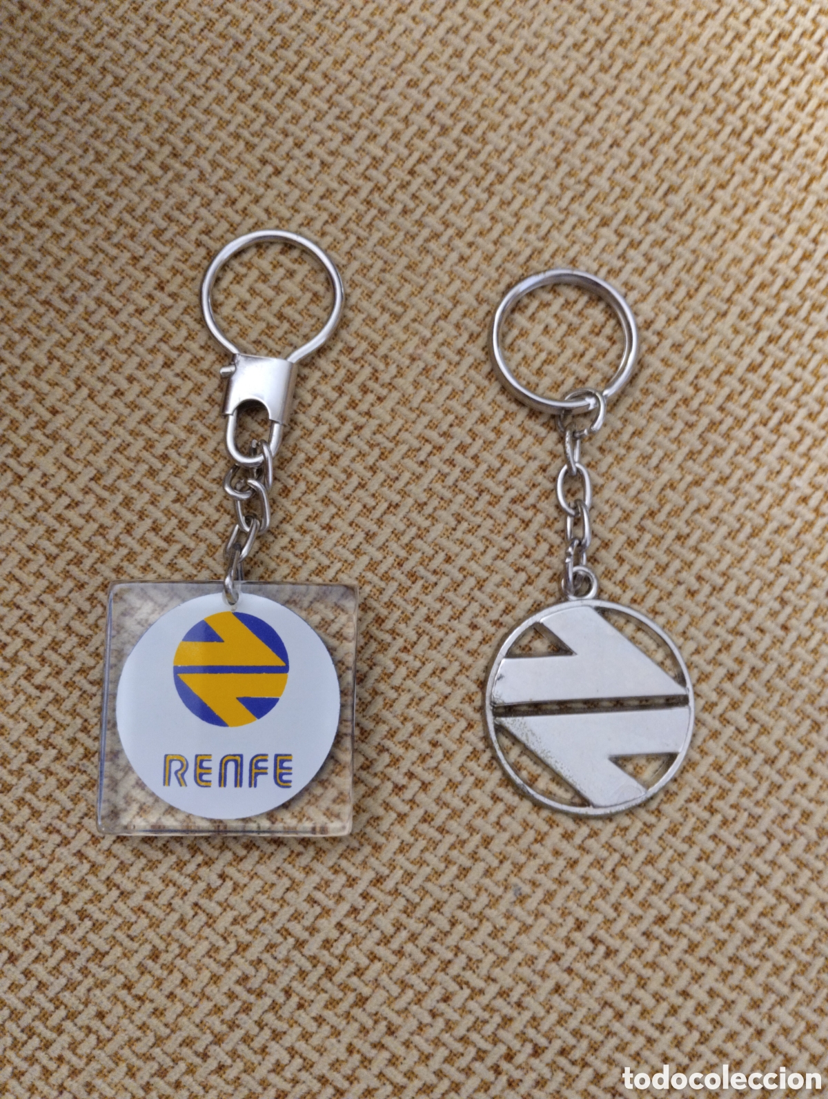 Coleccionismo de llaveros: Lote llaveros antiguos RENFE