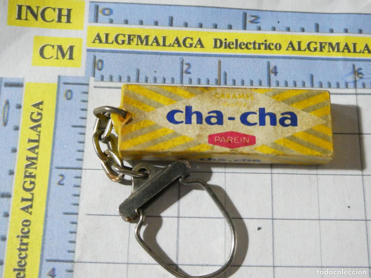 Coleccionismo de llaveros: LLAVERO DE FIGURITAS MINIATURAS. PAQUETE CHOCOLATE BELGA CHA CHA PAREIN