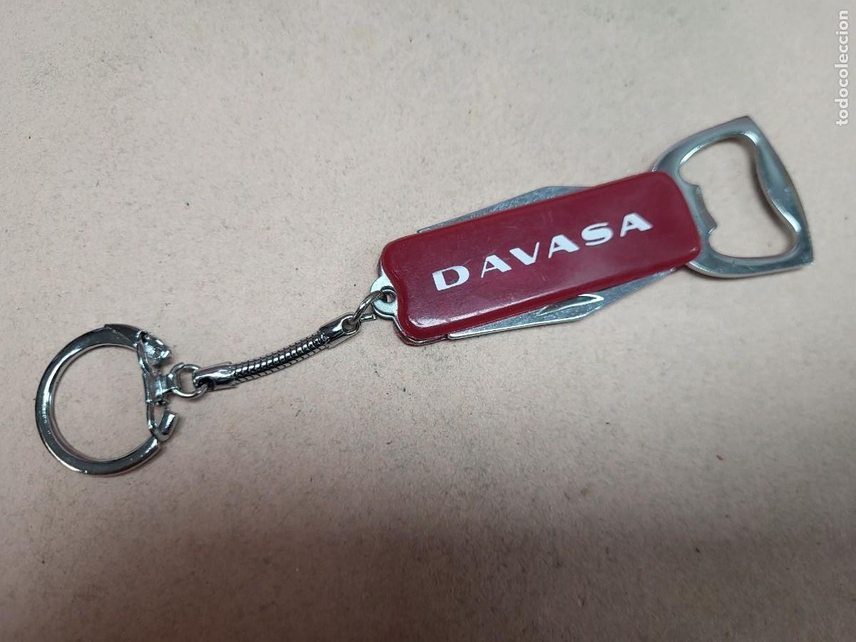 Coleccionismo de llaveros: LLAVERO ABRIDOR ABREBOTELLAS PUBLICIDAD DAVASA