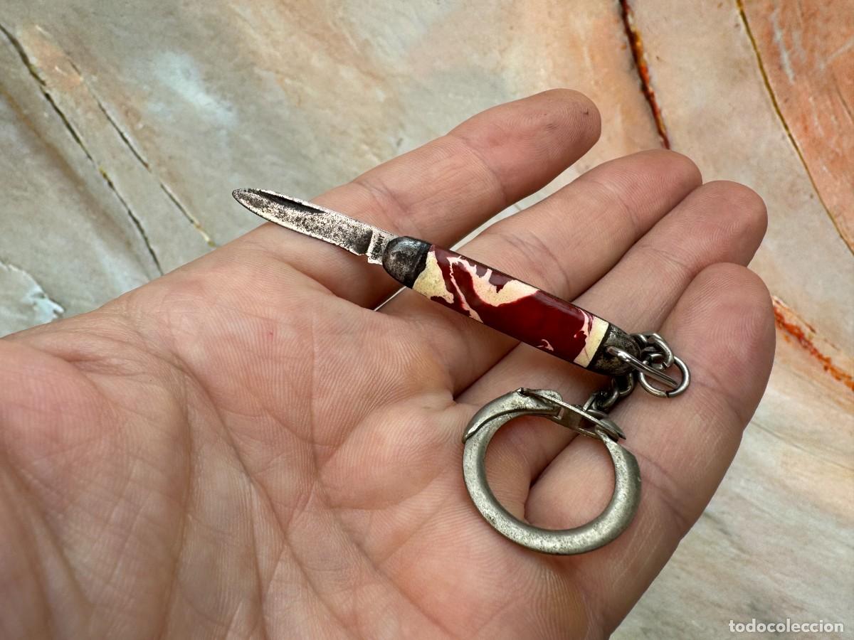 Coleccionismo de llaveros: Llavero con navaja de bolsillo vintage &ndash; Accesorio alem&aacute;n con hoja plegable, a&ntilde;os 60-70