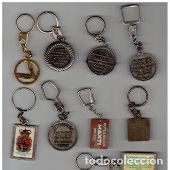 Coleccionismo de llaveros: Lote 11 Llaveros Camiones Coches Concesionarios Renault Pegaso A&ntilde;os 70 80 Motor Vintage PEIFER