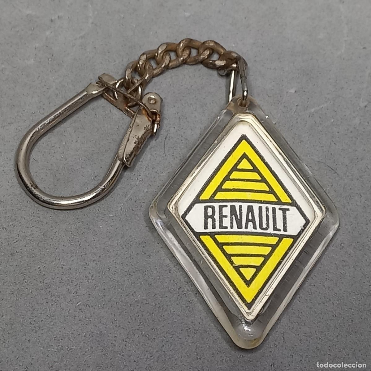 Coleccionismo de llaveros: Antiguo llavero con rombo amarillo Renault, a&ntilde;os 1959 a 1971
