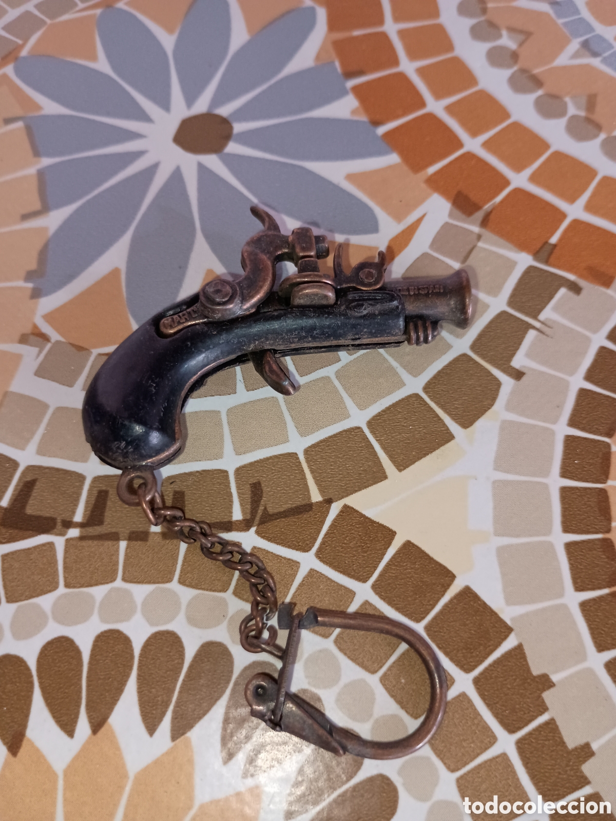 Coleccionismo de llaveros: Llavero Pistola vintage de petardos pirata