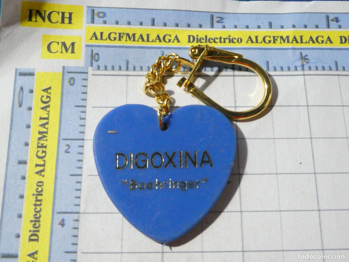 Coleccionismo de llaveros: LLAVERO DE MEDICINAS MEDICAMENTOS. DIGOXINA BOEHRINGER BARCELONA CORAZ&Oacute;N