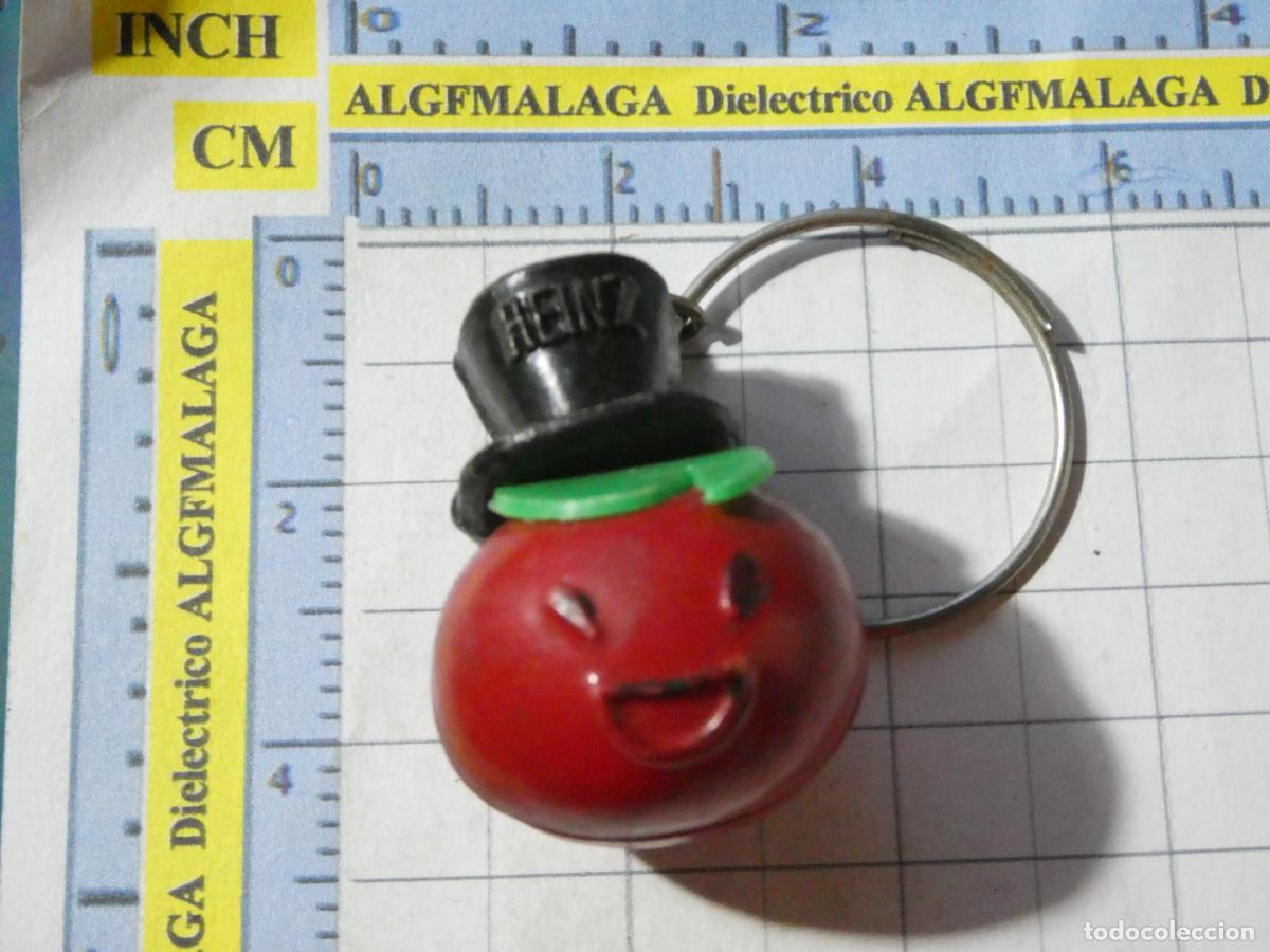 Coleccionismo de llaveros: LLAVERO DE ALIMENTOS. MINIATURAS FIGURITAS. TOMATE CON SOMBRERO. KETCHUP HEINZ