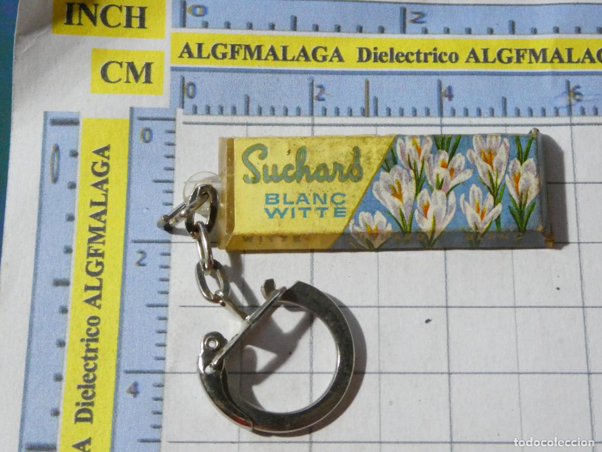 Coleccionismo de llaveros: LLAVERO DE MINIATURAS FIGURITAS. TABLETA DE CHOCOLATE BLANCO SUCHARD