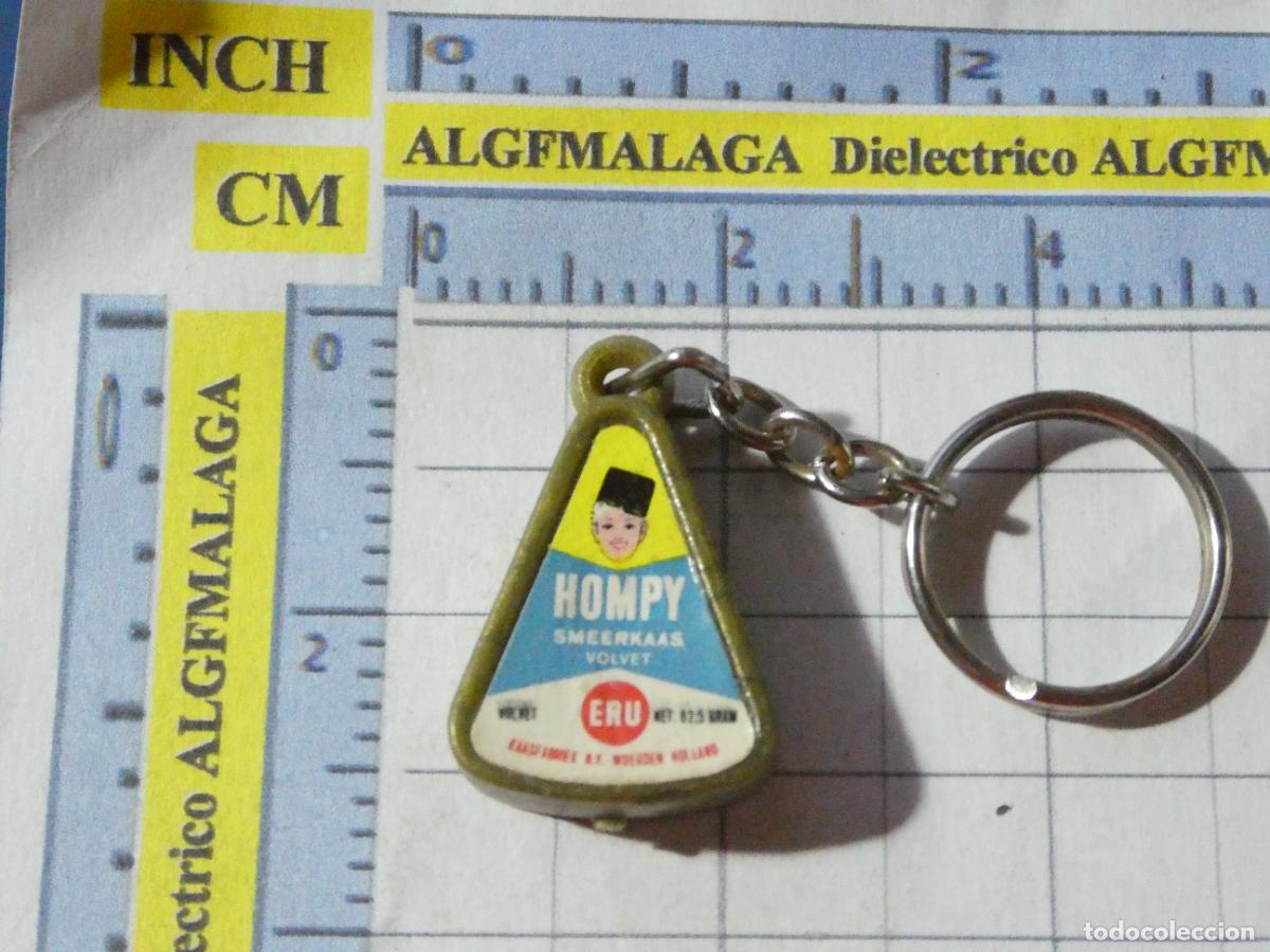 Coleccionismo de llaveros: LLAVERO DE MINIATURAS FIGURITAS. TRI&Aacute;NGULO QUESO UNTAR HOMPY