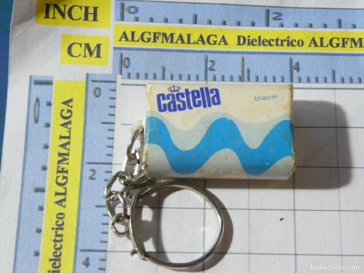 Coleccionismo de llaveros: LLAVERO DE MINIATURAS FIGURITAS. PASTILLA DE JAB&Oacute;N CASTELLA BLAUW