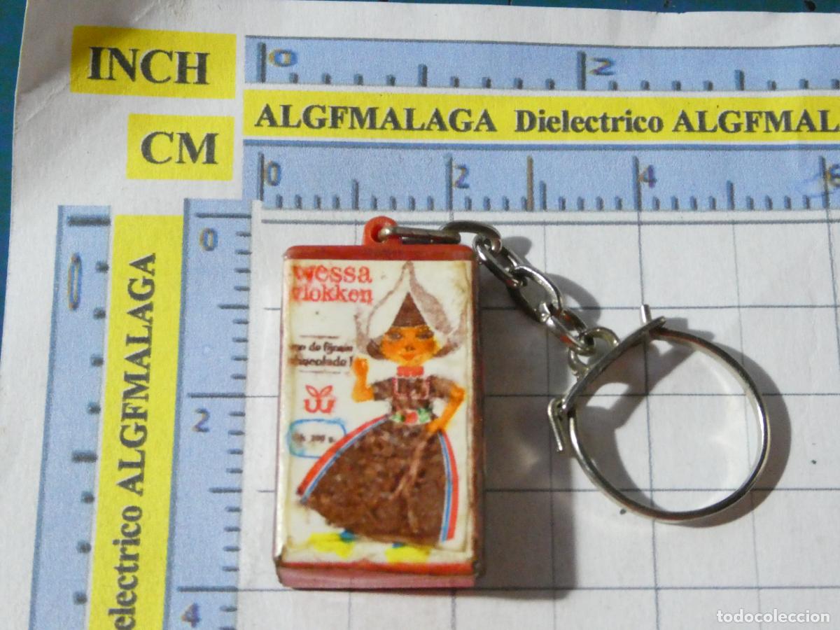Coleccionismo de llaveros: LLAVERO DE MINIATURAS FIGURITAS. PAQUETE COPOS DE CHOCOLATE WESSA VLOKKEN