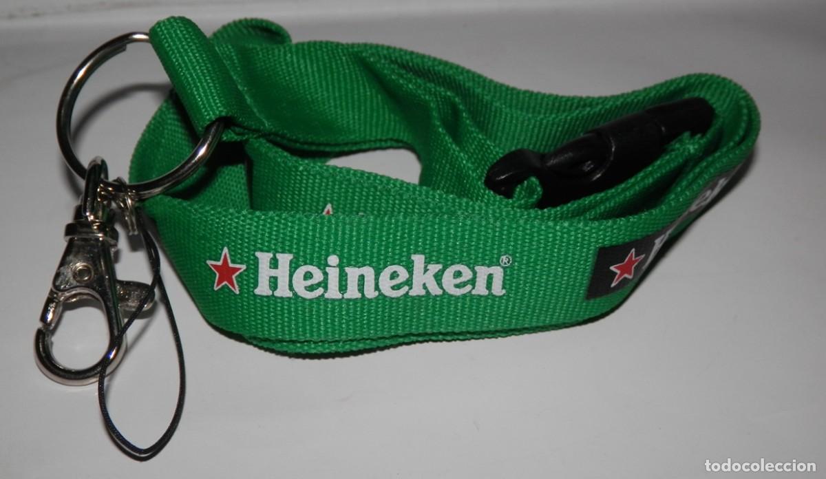 Coleccionismo de llaveros: LLAVERO CINTA DE CUELLO DE LA MARCA HEINEKEN