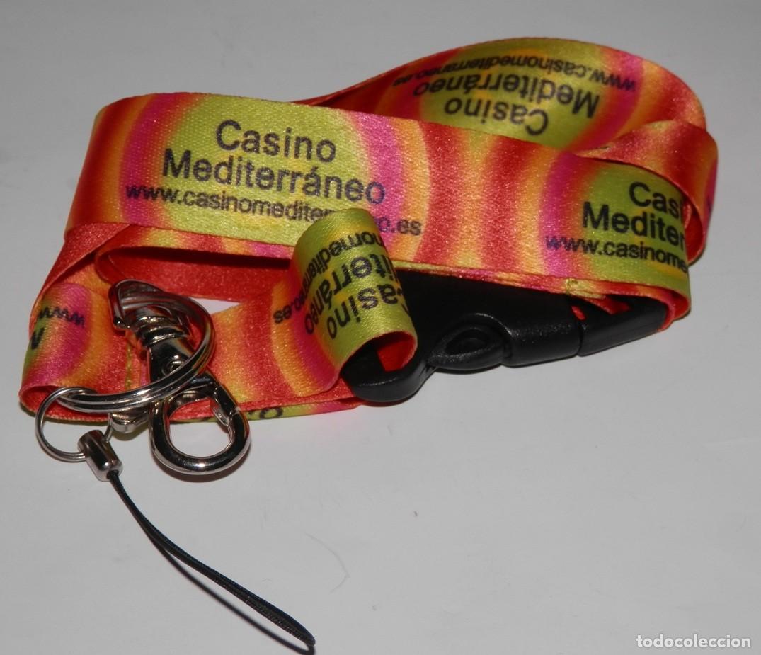 Coleccionismo de llaveros: LLAVERO CINTA DE CUELLO DEL CASINO MEDITERR&Aacute;NEO