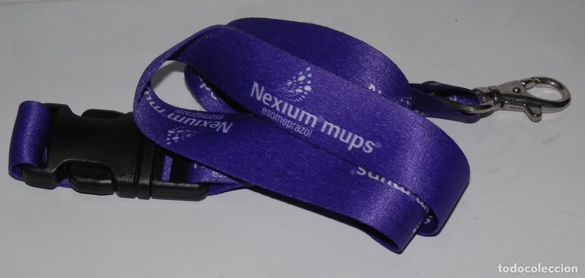 Coleccionismo de llaveros: LLAVERO CINTA DE CUELLO DE LA MARCA NEXIUM MUPS