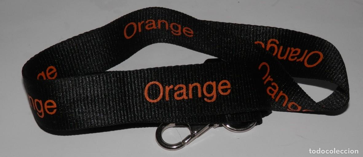 Coleccionismo de llaveros: LLAVERO CINTA DE CUELLO DE LA MARCA ORANGE