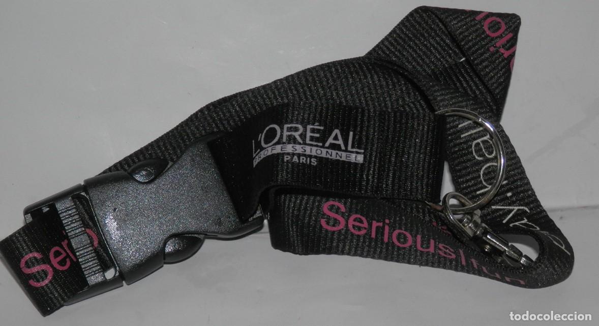 Coleccionismo de llaveros: LLAVERO CINTA DE CUELLO DE LA MARCA LOREAL