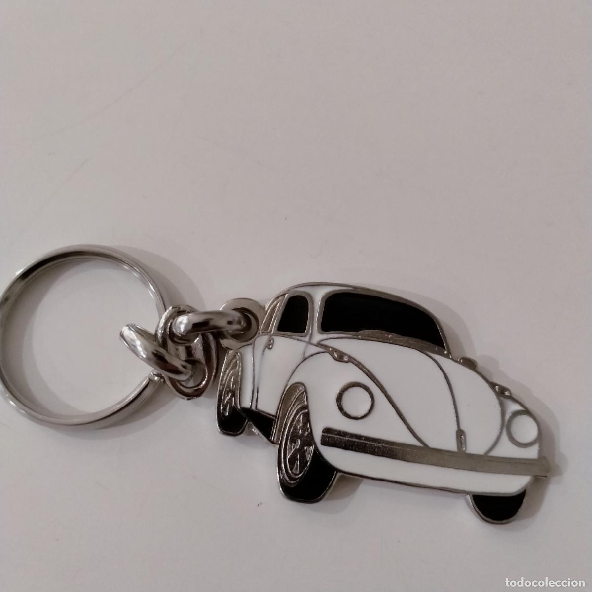 Coleccionismo de llaveros: llavero volkswagen beatle blanco