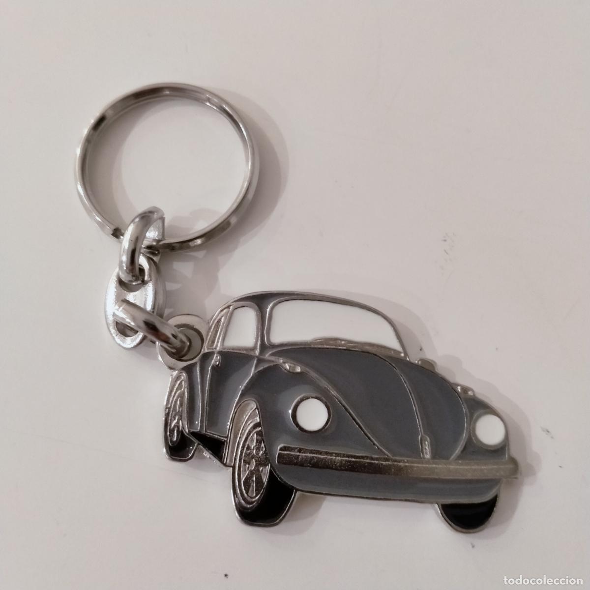 Coleccionismo de llaveros: Llavero Volkswagen beatle gris