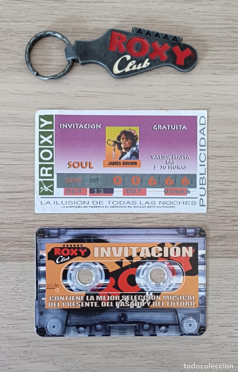 Sammlung von Schl&uuml;sselanh&auml;ngern: Lote Sala ROXY CLUB, Valencia, Llavero VIP + 2 Invitaciones, Discoteca, Sala de Conciertos