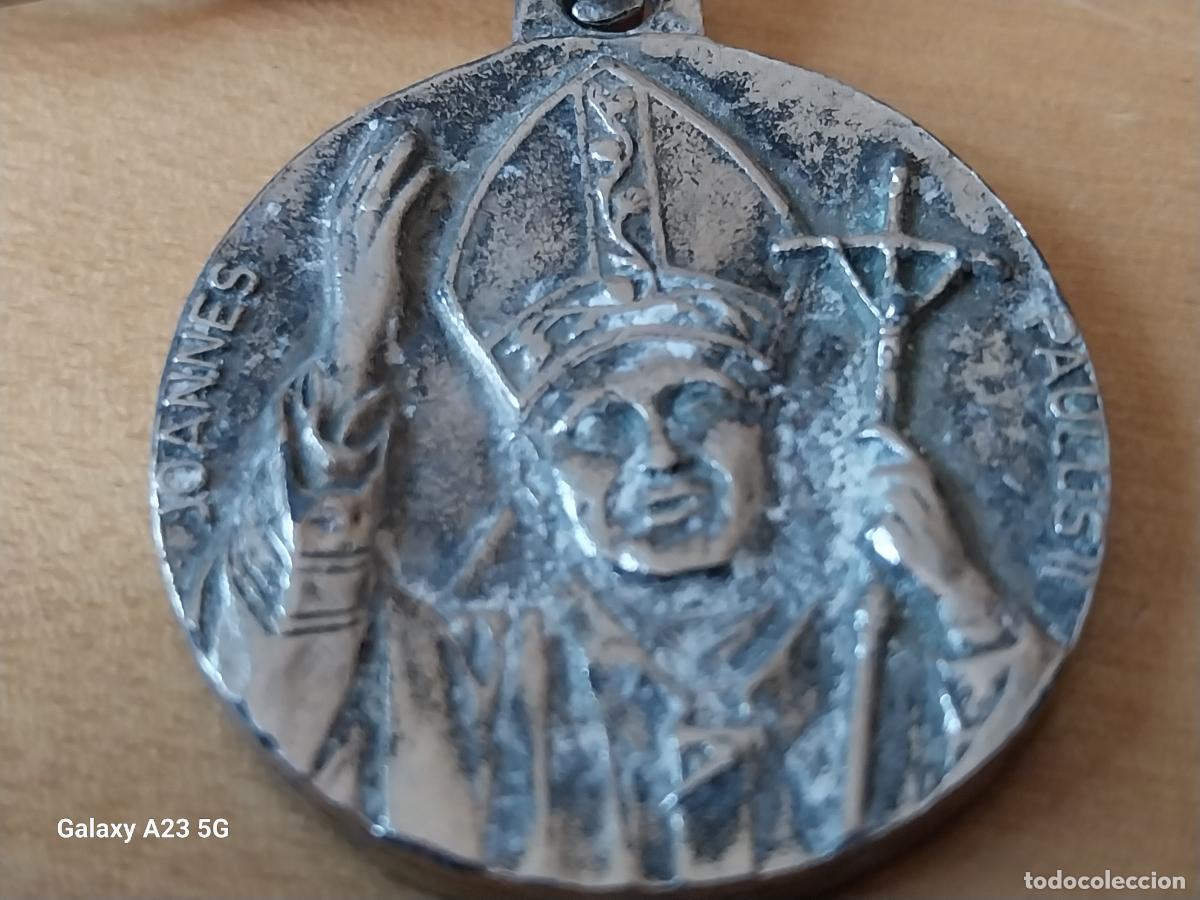 Coleccionismo de llaveros: JUAN PABLO II PAPA BENEDICTO XVI LLAVERO METAL CROMADO 3.22CMS ORIGINAL VINTAGE