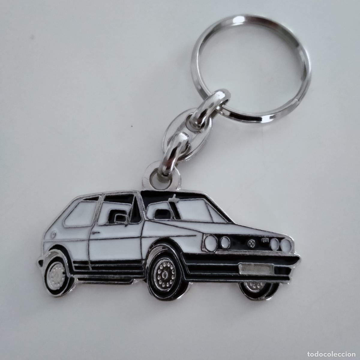 Collectionnisme de portes-cl&eacute;s: llavero volkswagen golf II blanco