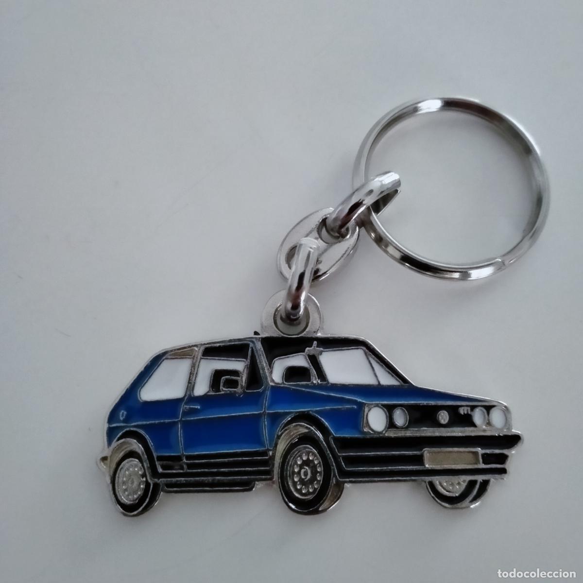 Coleccionismo de llaveros: Llavero volkswagen golf II azul