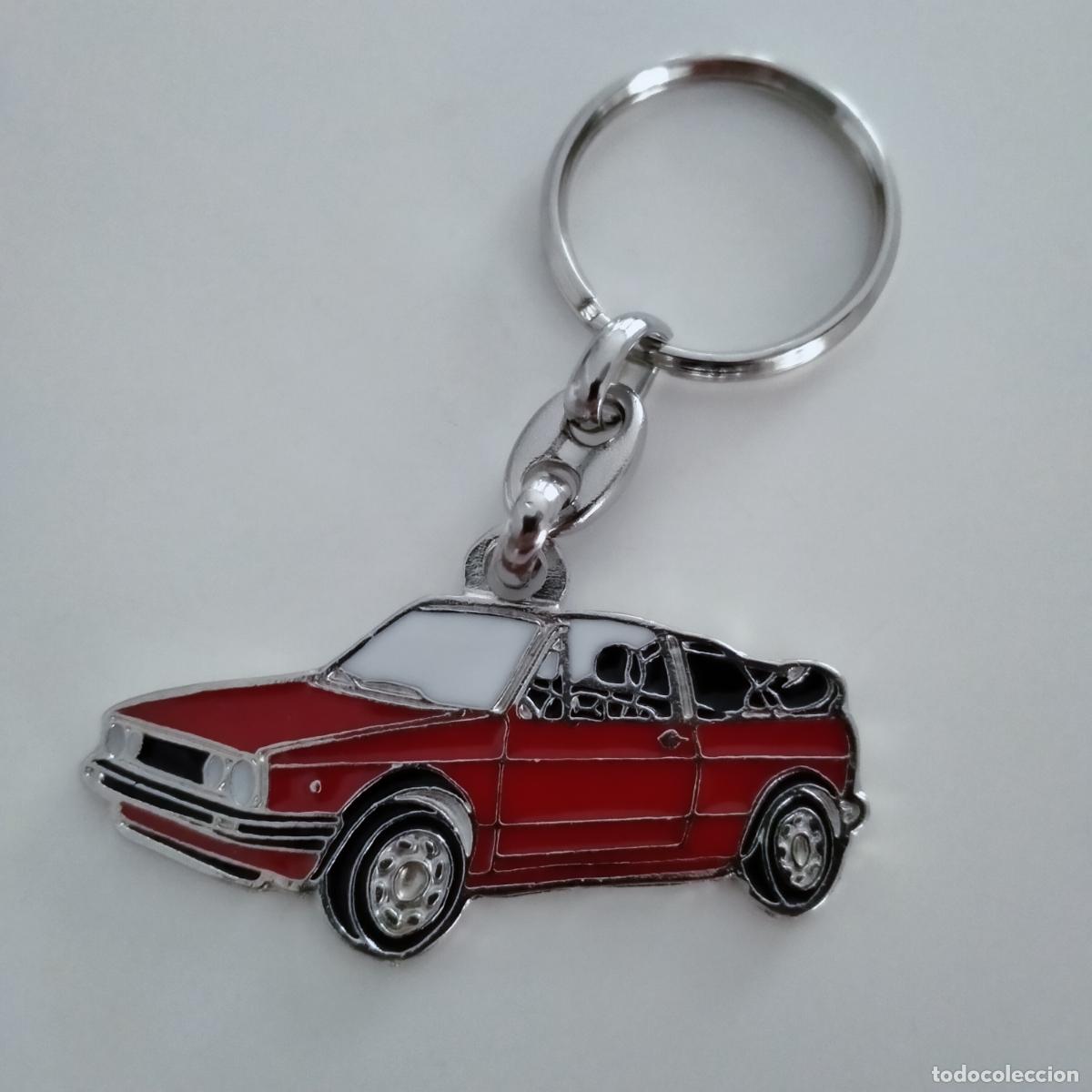 Collectionnisme de portes-cl&eacute;s: llavero volkswagen golf mk1 cabrio rojo