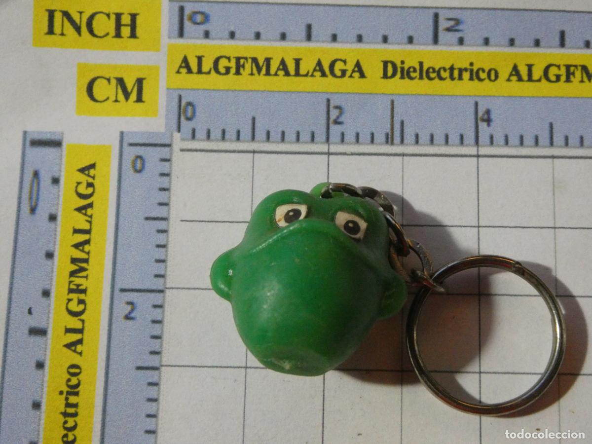 Coleccionismo de llaveros: LLAVERO DE FIGURITAS MINIATURAS. CABEZA PERSONAJE VERDE A DETERMINAR