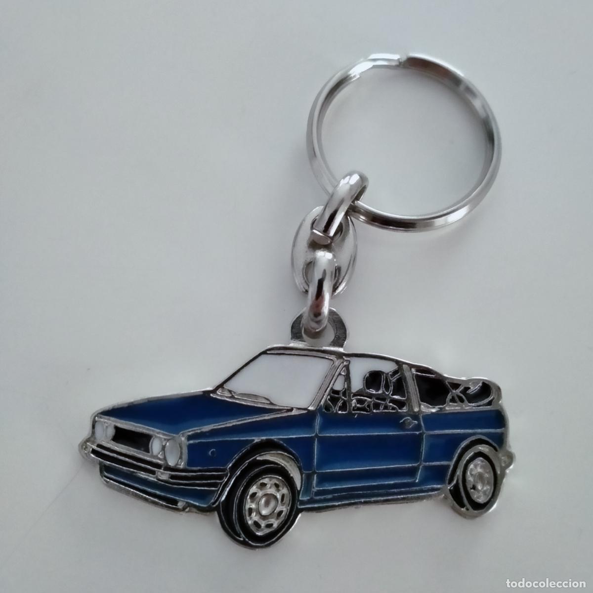 Coleccionismo de llaveros: Llavero Volkswagen golf mk1 cabrio azul