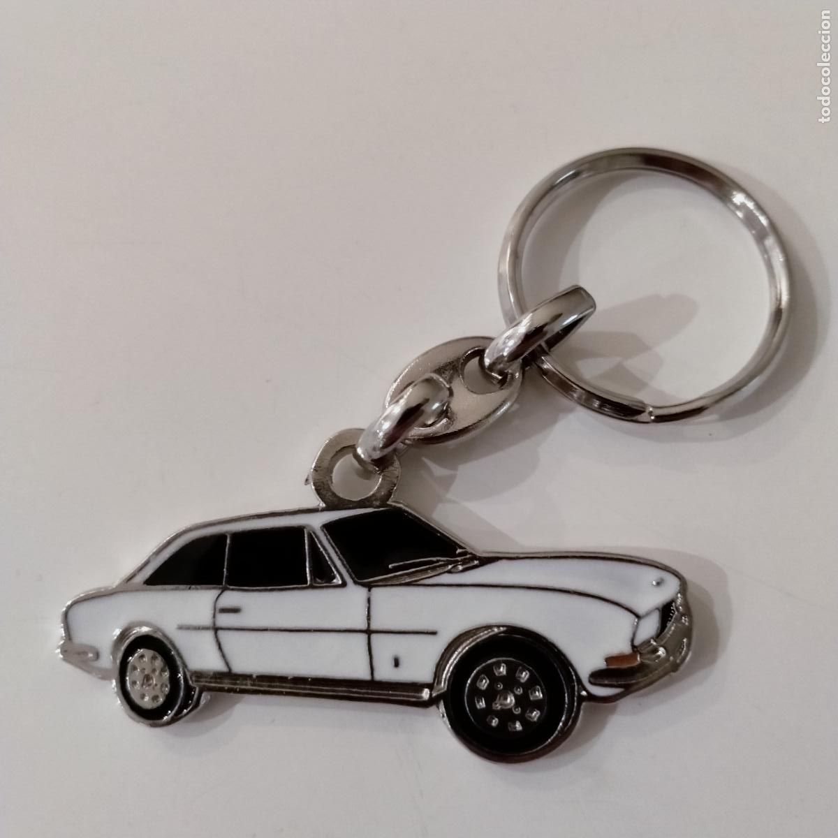 Coleccionismo de llaveros: Llavero Peugeot 504 coupe blanco